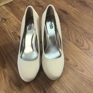 Charlotte Russe tan heels. New never worn.